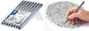 Produktbild Staedtler Pigment Liner 308 (Schwarz, 8 x)