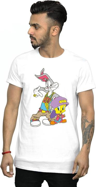 Actual product image Looney Tunes Mens Bugs And Tweety Hip Hop T-Shirt (3XL)