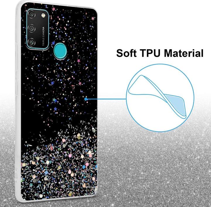 Image du produit Cadorabo Coque pour Honor 9A TPU funkelnder Glitter (Honor 9A)
