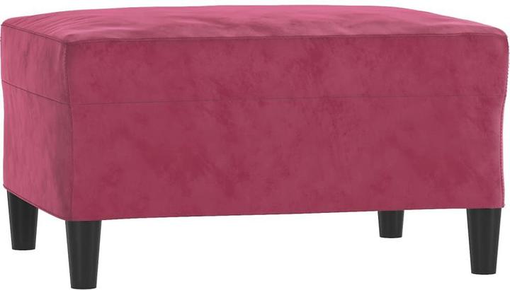 Image du produit VidaXL Ensemble de canapé Coussin Fauteuil Canapé Canapé design 4 pièces vin rouge velours (4 places)