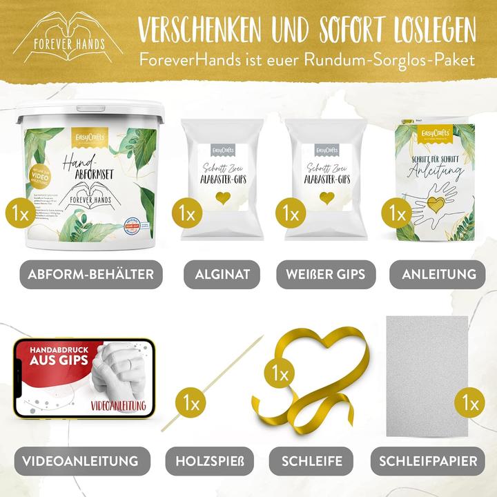 Produktbild EasyCrafts Handabdruck Set für Paare
