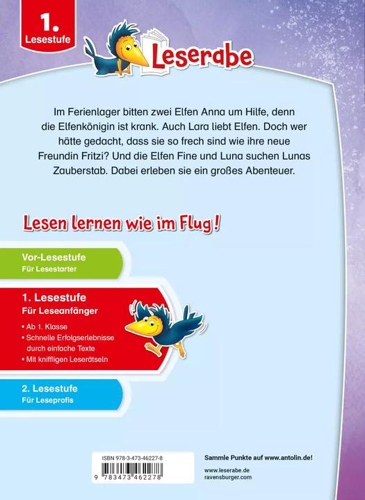 Produktbild Ravensburger Magische Elfengeschichten - Leserabe ab 1. Klasse - Erstlesebuch für Kinder ab 6 Jahren (Deutsch, Iris Tritsch, Anja Kiel, Almud Kunert, Elke Broska, 2022)