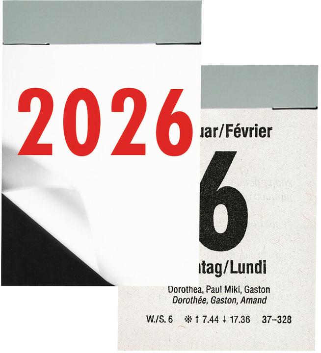 Produktbild Biella Abreisskalender Tag (4 x 5.9 cm, Deutsch, Französisch)