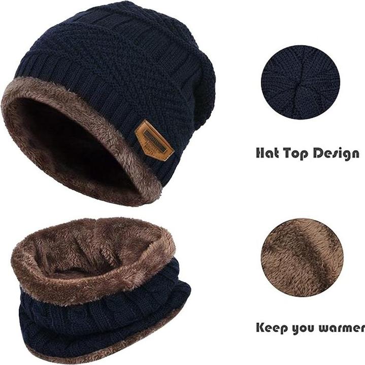Produktbild Out of the blue Warme Kinder Mütze Beanie mit Schal