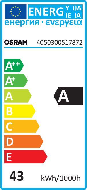 Energy Label Osram Lena (G13, 36 W, 3350 lm, 1 x, B)