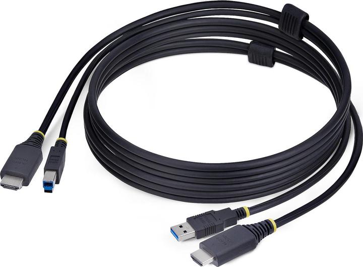 StarTech .com HU1226-KVM-CABLE, 1,8 m, USB, USB, HDMI, Nero, HDMI + USB 3.2 Gen 1 Type-A