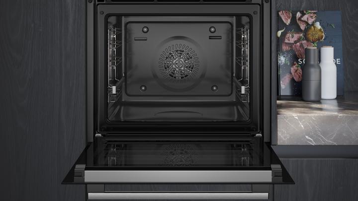 Produktbild Siemens iQ300, Einbau-Backofen mit Dampfunterstützung, 60 x 60 cm, Edelstahl, HQ574AER3