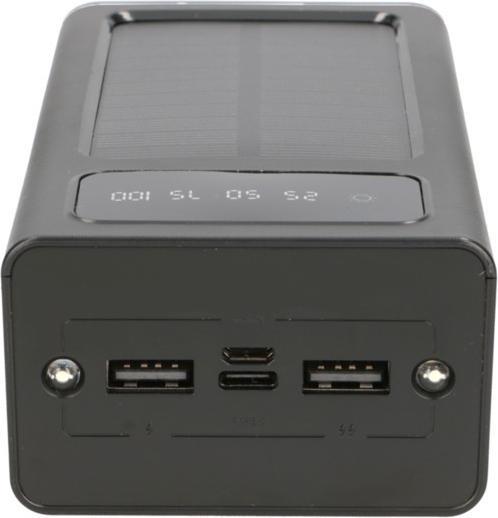 Produktbild Extralink EPB-093 30000mAh Czarny | Powerbank | Solar Power bank, USB-C (30000 mAh, 10 W, 111 Wh)