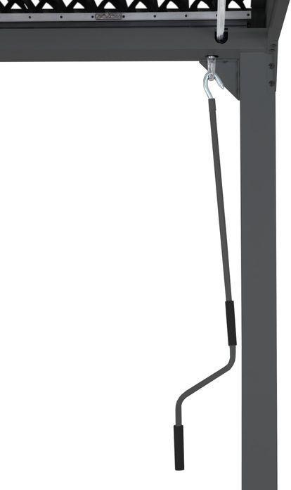 Immagine prodotto Mendler Pergola in alluminio HWC-L41, robusta struttura in metallo da 8 cm 3x3 m, antracite (306 cm, 306 cm)