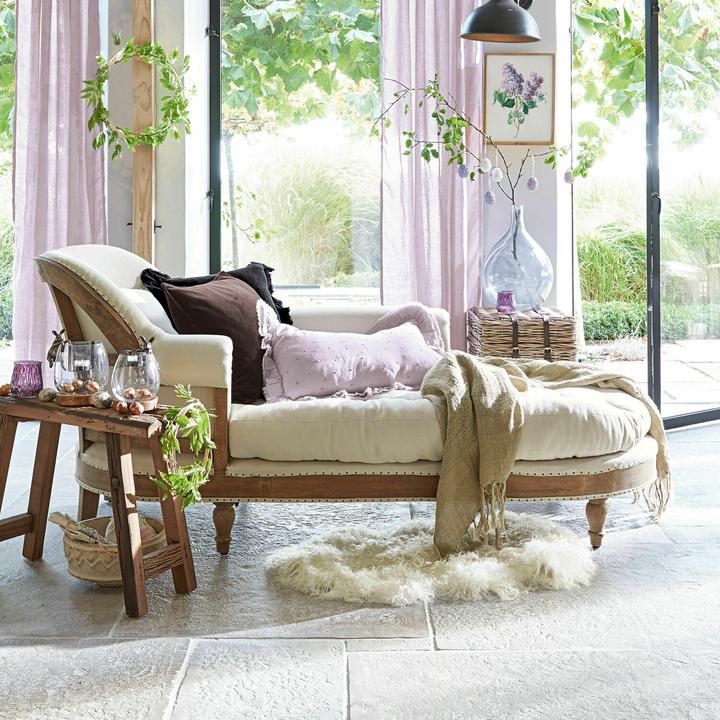 Image du produit Loberon Chaise longue Queyranne beige