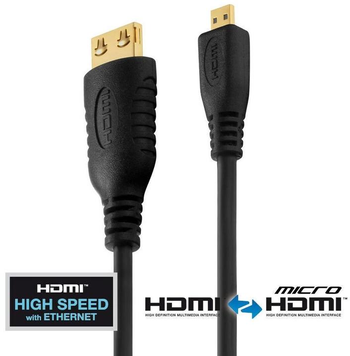 Produktbild Purelink micro HDMI (Typ D) — HDMI (Typ A) (3 m, HDMI)