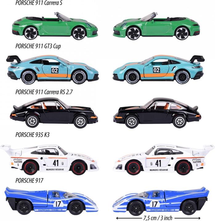 Produktbild Majorette Porsche 5 Pieces Giftpack