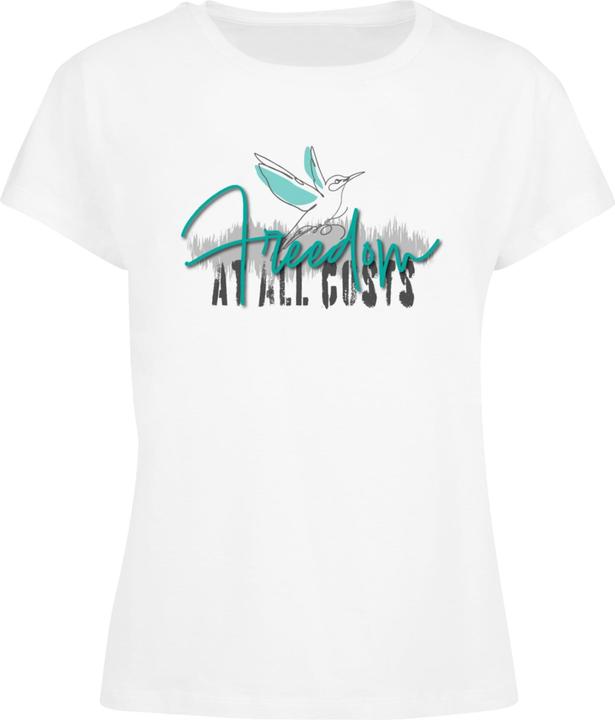 Actual product image Merchcode Ladies Freedom At All Costs Box Tee - 118439 (S)