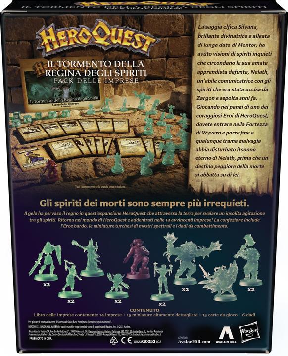 Produktbild Hasbro Gaming HeroQuest Die Geisterkönigin Abenteuerpack, HeroQuest Basisspiel erforderlich (Italienisch)