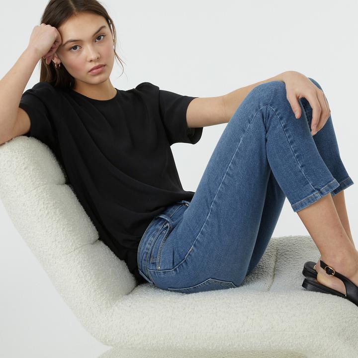 Produktbild La Redoute Collections Bluse mit rundem Ausschnitt (38)