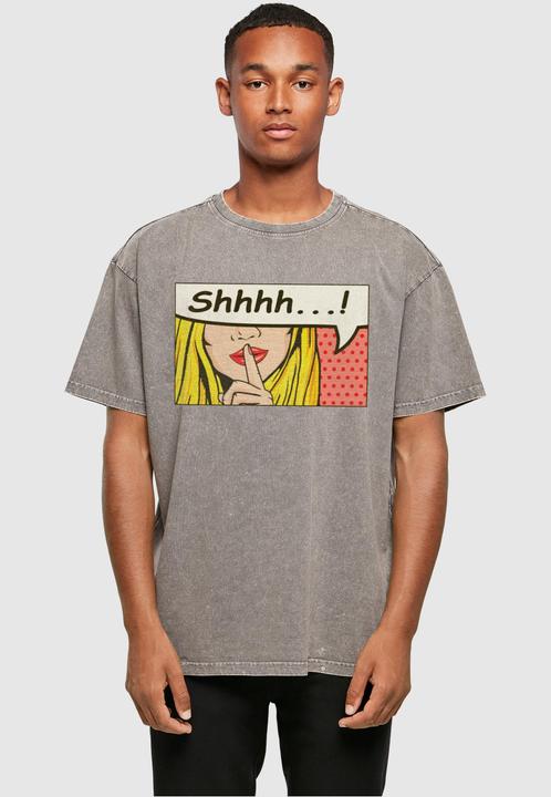 Immagine prodotto Merchcode Maglietta oversize lavata con acido Silent Sign Comic - 116363 (S)