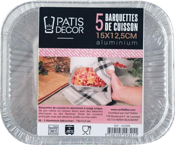 Actual product image Cerf-Dellier Rectangular aluminium form