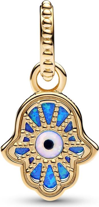 Image du produit Pandora Charm irisé bleu main de Fatima (Métal doré jaune)
