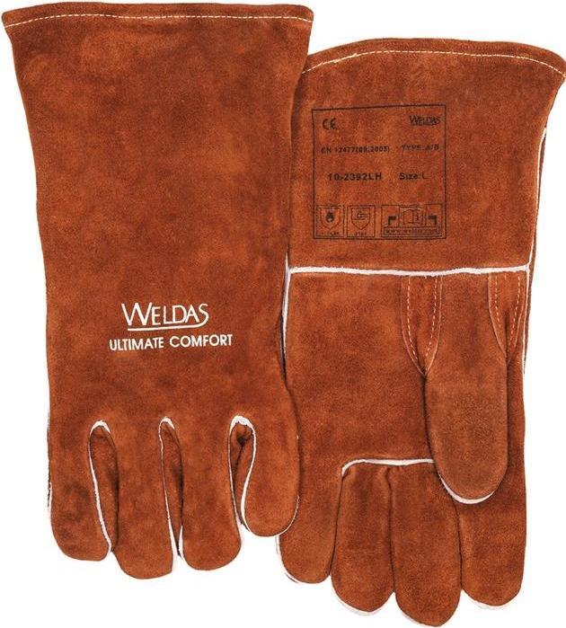 Actual product image Weldas Welding gloves size XL (9.5) brown EN 388, EN 12477 PPE category II (9.5)