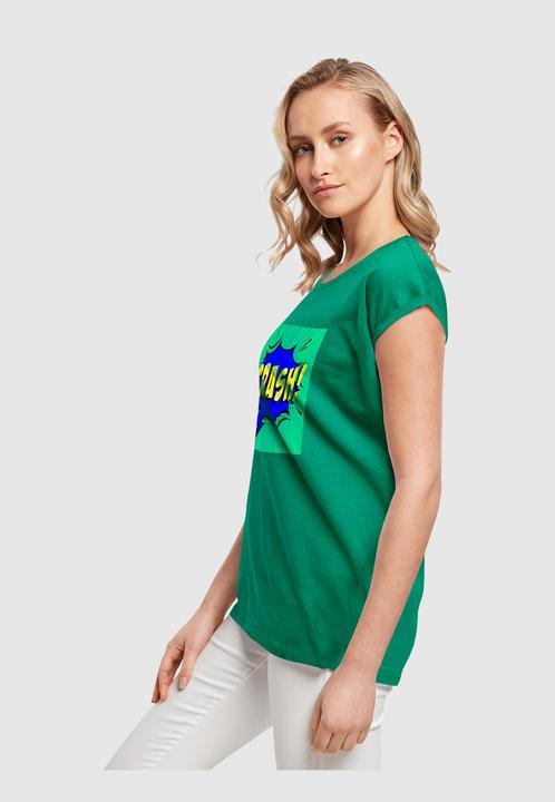 Produktbild Merchcode Ladies CRASH Comic Extended Shoulder Tee - 112985 (L)
