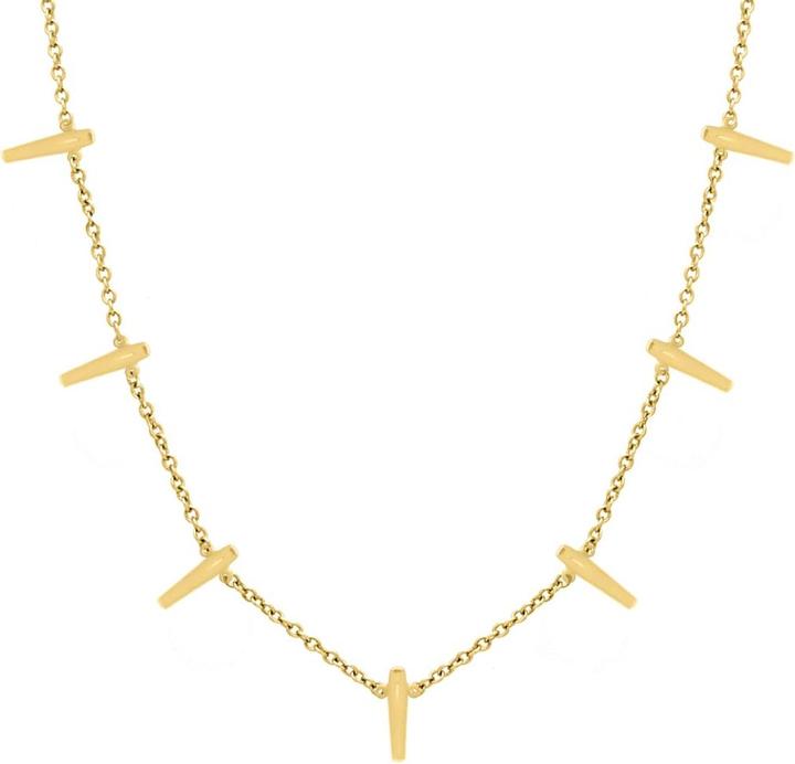 Candy Halskette Tanea, 925 Sterling Silber, vergoldet (18k vergoldet, 925er Sterlingsilber, 925 Sterling Silber, 38 - 41 cm)