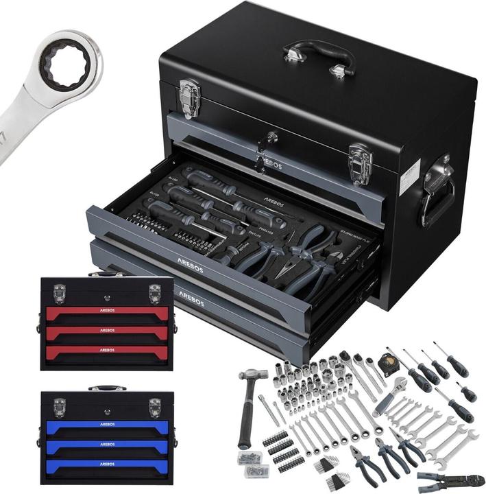 Image du produit Arebos Boîte à outils (172 pièces)