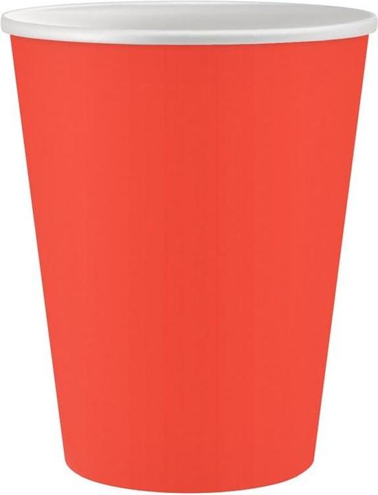 Produktbild GoDan Rote Pappbecher 250ml, 6 Stk (6 x)