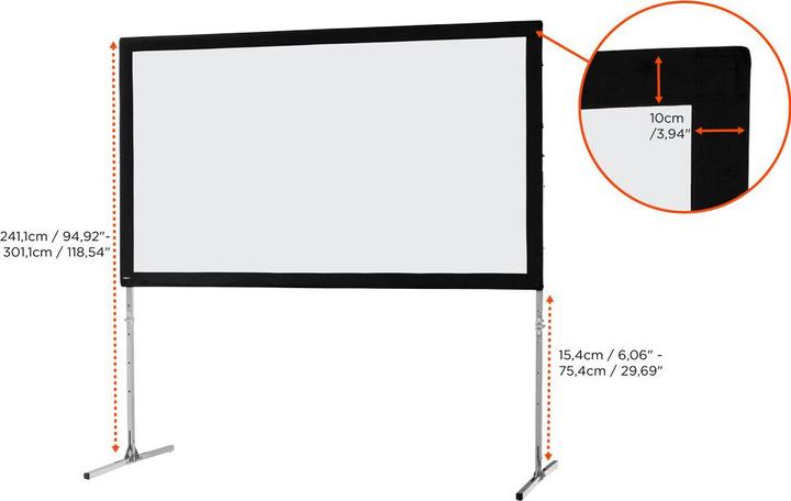 Produktbild Celexon Mobil Expert Faltrahmen, Front (144.09", 16:9)