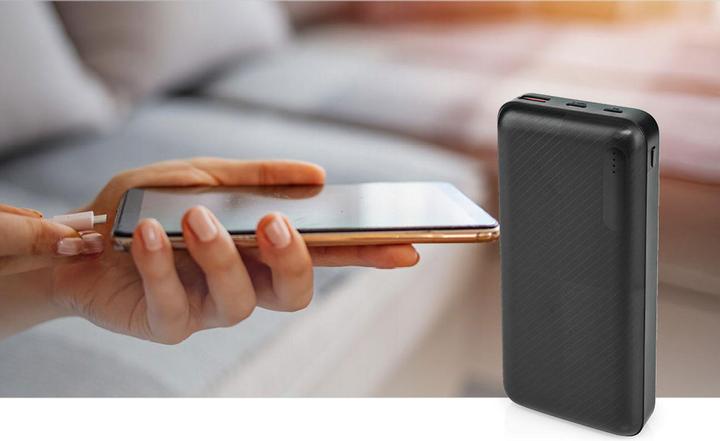 Immagine prodotto Nedis Powerbank | 20000 mAh | 2x 3.0 A | Numero di uscite: 2 | Connessione di uscita: 1x USB-A / 1x U (20000 mAh, 18 W, 74 Wh)