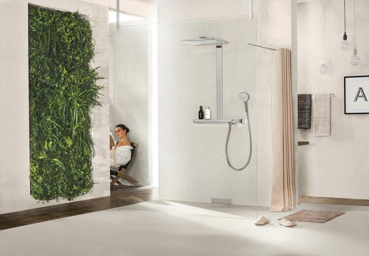 Produktbild hansgrohe HG Showerpipe RAINMAKER SELECT 460 3jet DN 15 weiss/chrom