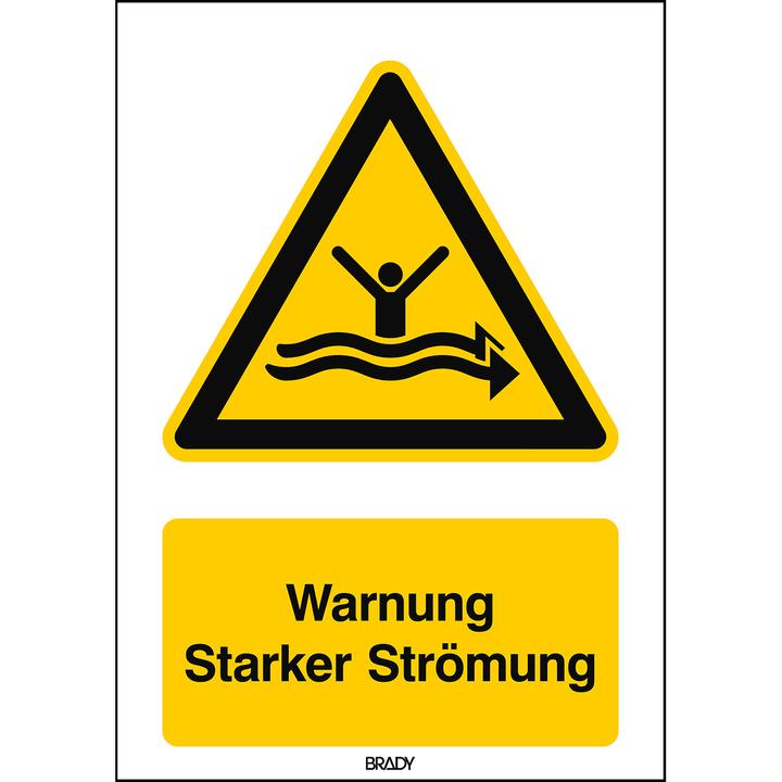 Energy Label Brady W/W057/DE365/ALU-297X420-1, ISO Safety labelling - Warning strong current