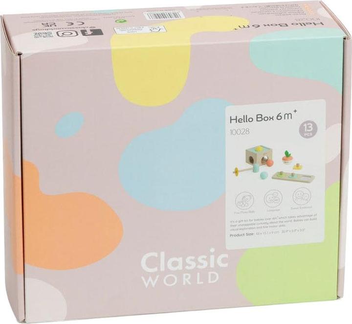 Image du produit Classic World Coffre à jouets Baby Hello 6-12 mois (Hout)