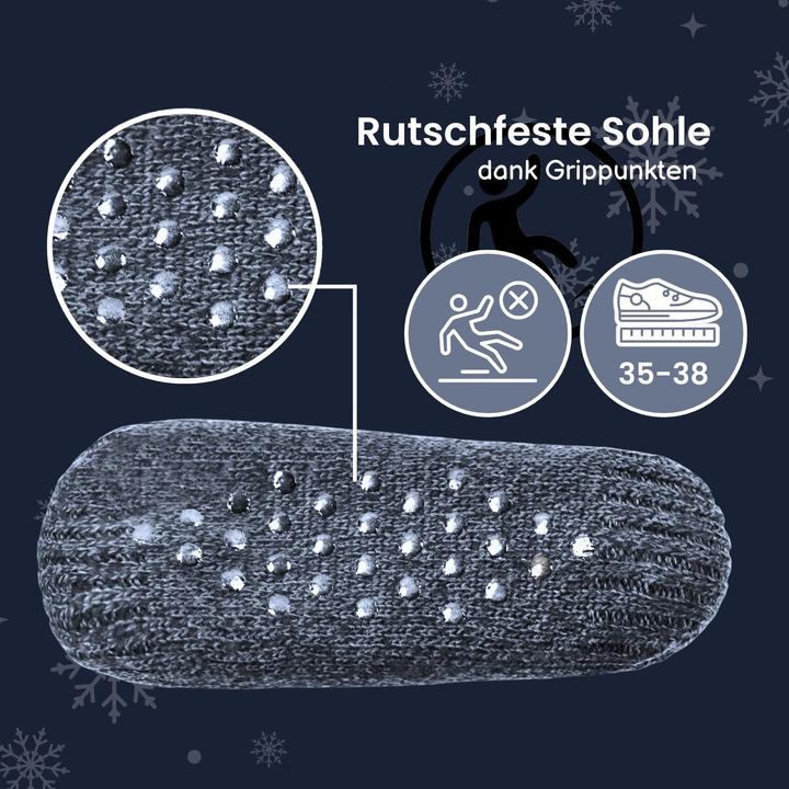 Actual product image Hermex Slippers size 35-38 winter socks cosy socks fuzzy socks slippers (37)
