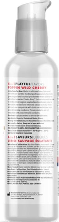 Actual product image Swiss Navy 4 in 1 Poppin Wild Cherry 1 oz/30 ml (30 ml)
