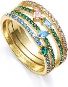 Viceroy Sparkling Gold Plated Ring for Women Elegant 15121A012-39 - Circuit: 54 mm (54)