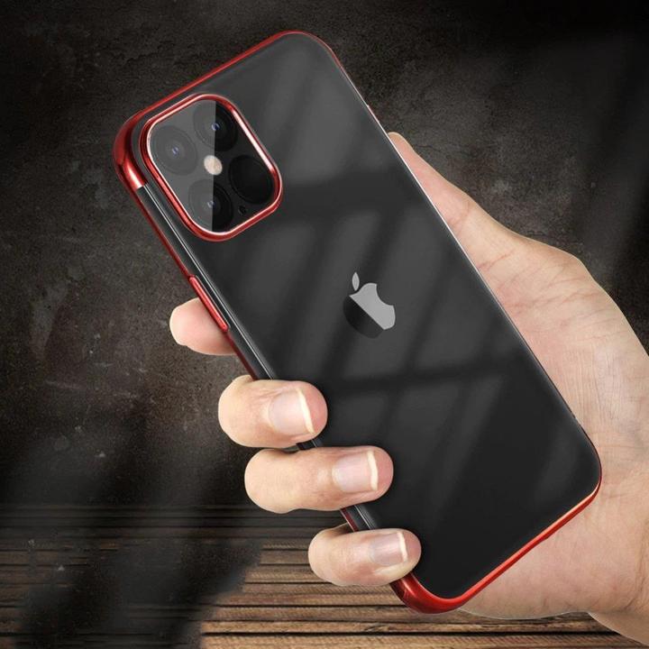 Productafbeelding Hurtel Heldere kleur behuizing Gel TPU galvaniseren frame Cover voor Samsung Galaxy A22 4G blauw (Samsung Galaxy A22)