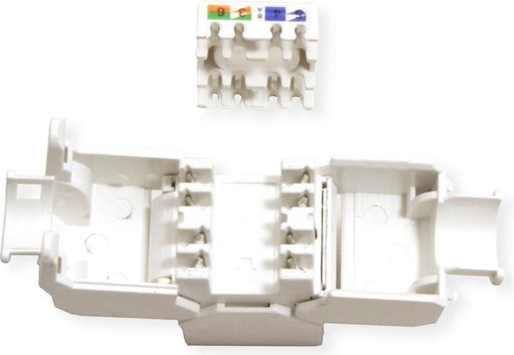 Produktbild Value Kat.6A Keystone, RJ-45, ungeschirmt, werkzeuglos, weiss (U/UTP, CAT6a, 0.02 m)