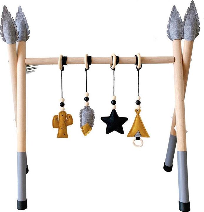 Image du produit Nelaroom Gymnase en bois pour bébé - Cactus Tipi