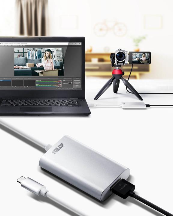 Produktbild Aten USB Typ C — HDMI (Typ A)