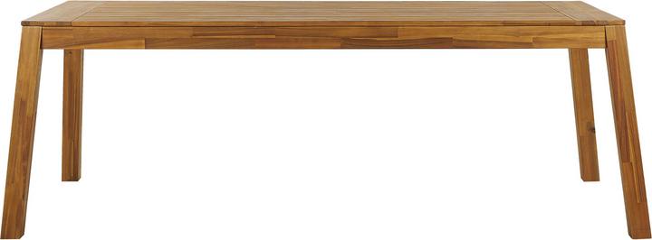 Image du produit Beliani Ensemble de meubles de jardin en acacia marron clair 6 places LIVORNO (225 cm)