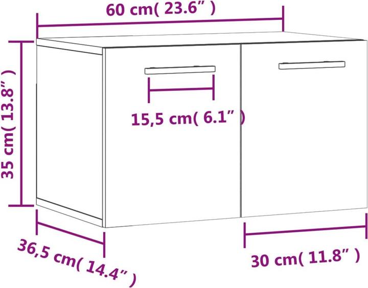 Actual product image VidaXL Arnold (60 x 36.5 x 35 cm)