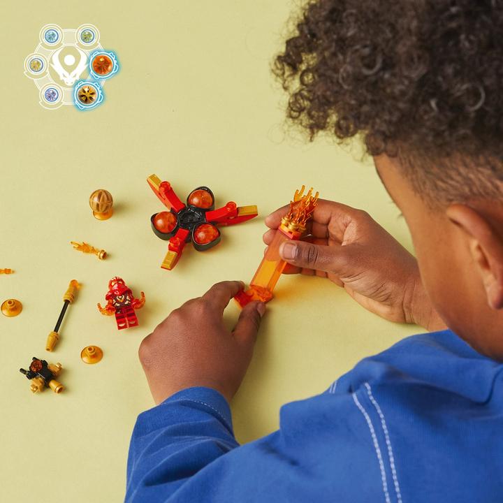 Actual product image LEGO 71777 Kai's Dragon Power Spinjitzu Flip (71777, LEGO Ninjago)
