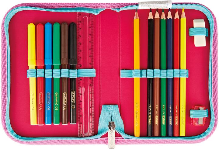 Actual product image Herlitz Primary school r. SoftLight Plus GREENline Pink Bubbles (16 l)