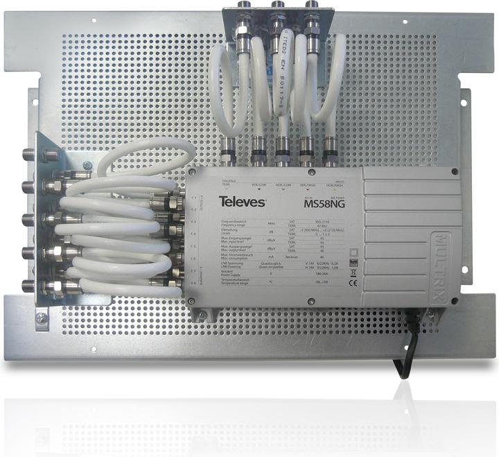 Produktbild Televes Montageplatte MP-MS58NG m.Multischalter 5in8 745953 (Multischalter)
