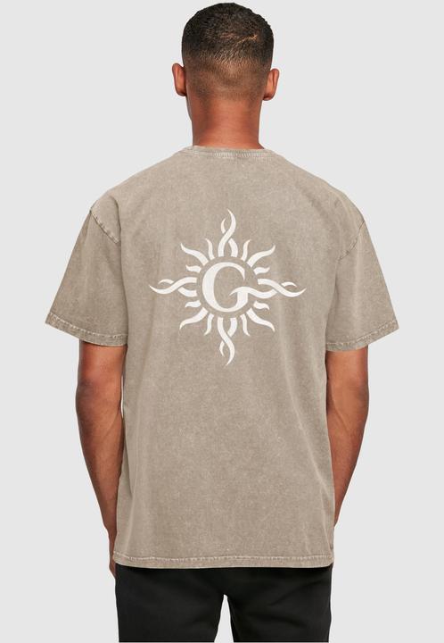 Actual product image Merchcode Godsmack - Lunar Phases Acid Washed Oversize Tee - 138063 (3XL)