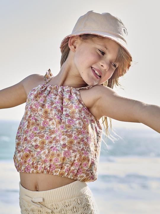 Produktbild Vertbaudet Mädchen Cropped-Bluse mit Volantträgern (158)