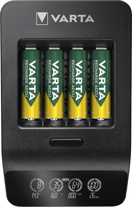 Actual product image Varta LCD Smart Charger+ (1 pcs., AA, 2100 mAh, Battery + charger)