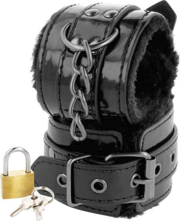 Actual product image Darkness Lined handcuffs with lock