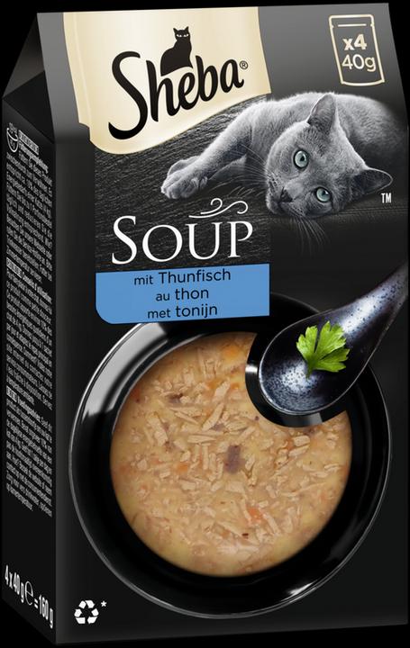 Produktbild Sheba SOUP Multipack Portionsbeutel Thunfisch (Adult, 10 Stk., 2100 g)