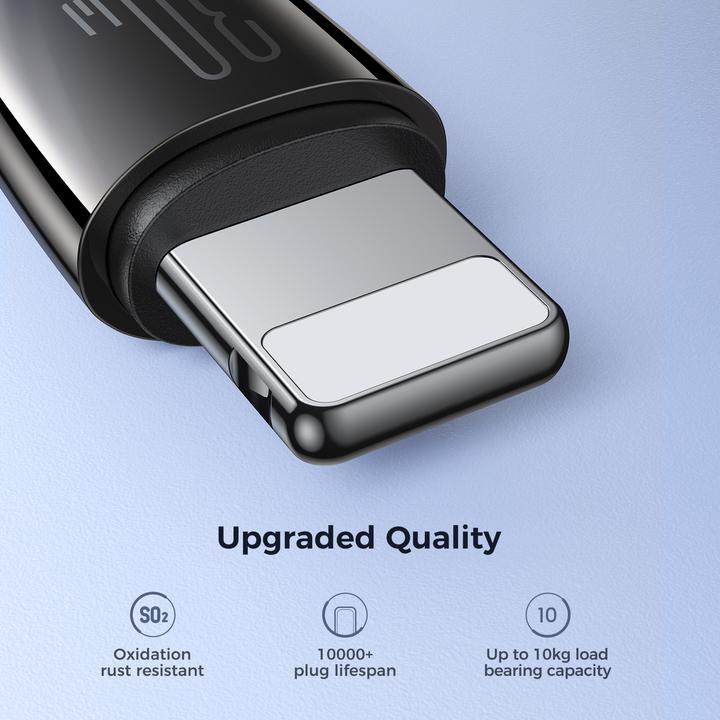 Actual product image Joyroom Pioneer Series SA31-CL3 USB-C / Lightning 30W 1.2m cable - black (1.20 m, 30 W)